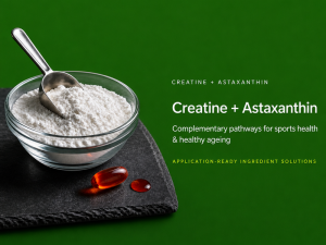 creatine ans astaxathin formulations for healthcare